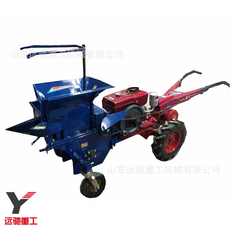 单行自走式玉米收割扒皮机 推车式粉碎秸秆还田玉米收获机 现货