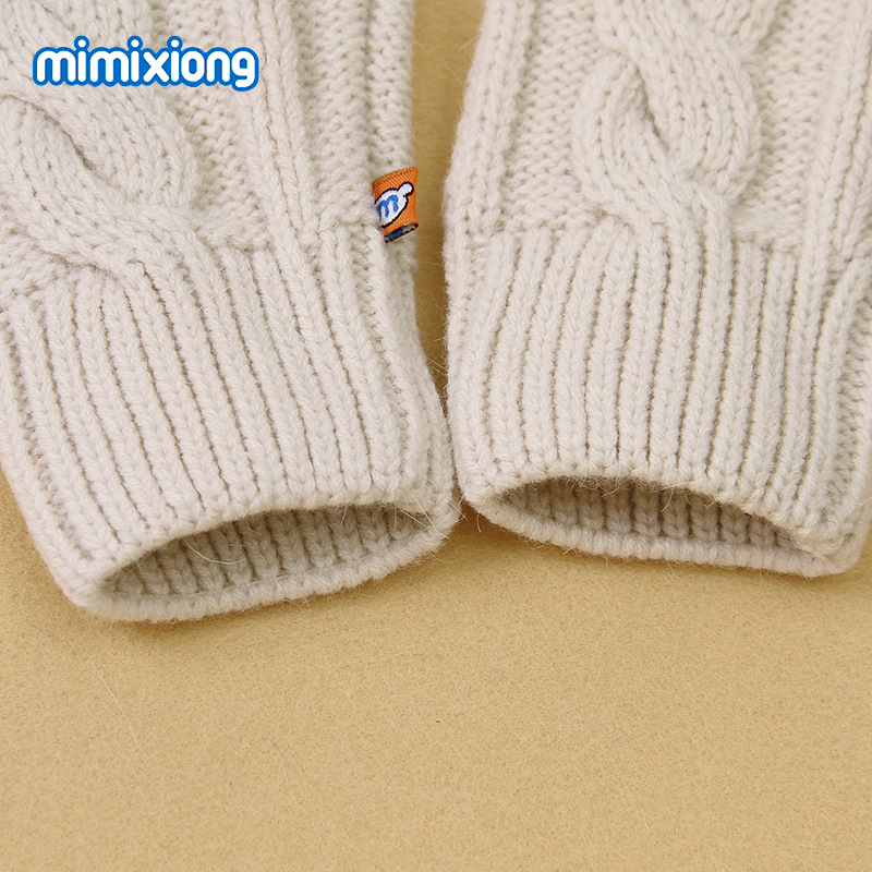 ins热卖款秋冬新款可爱针织手套