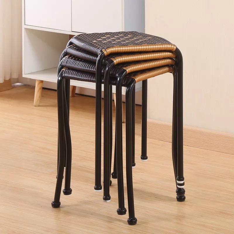 stool weave chair Plastic Low stool Wooden bench household children Wicker chair adult Dining chair