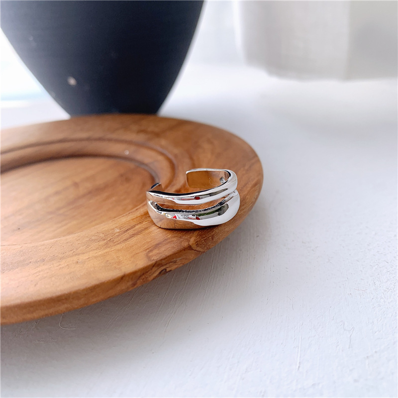 Wavy Lined Double Cutout Ring display picture 7