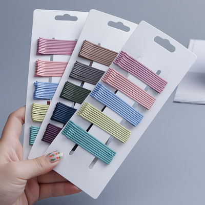 Word folder Card issuance Simplicity Liu Hai 2 Source of goods Korean Edition Chuck Hairpin wholesale Headdress