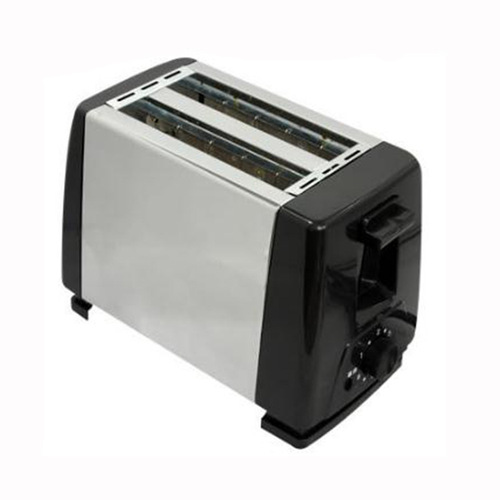 Household stainless steel toaster double slot toaster fully automatic mini breakfast toast 2 piece heating artifact