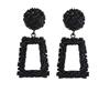 Matte trend metal earrings, wholesale