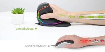 ergonomic mouse, vertical mouse, ergonomic vertical mouse, RGB mouse