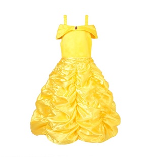 Christmas new Bell princess dress Beauty and Beast girls princess dress foreign trade clothing a generation of hair