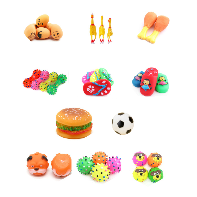 现货批发宠物用品狗狗磨牙玩具发声猫狗玩具咬胶训练球套装品质款|ru