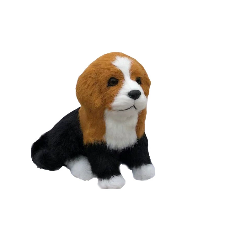 Имитация собаки игрушка животное известная собака кукла украшения мех игрушка творческий известная собака милый питомец ребенок