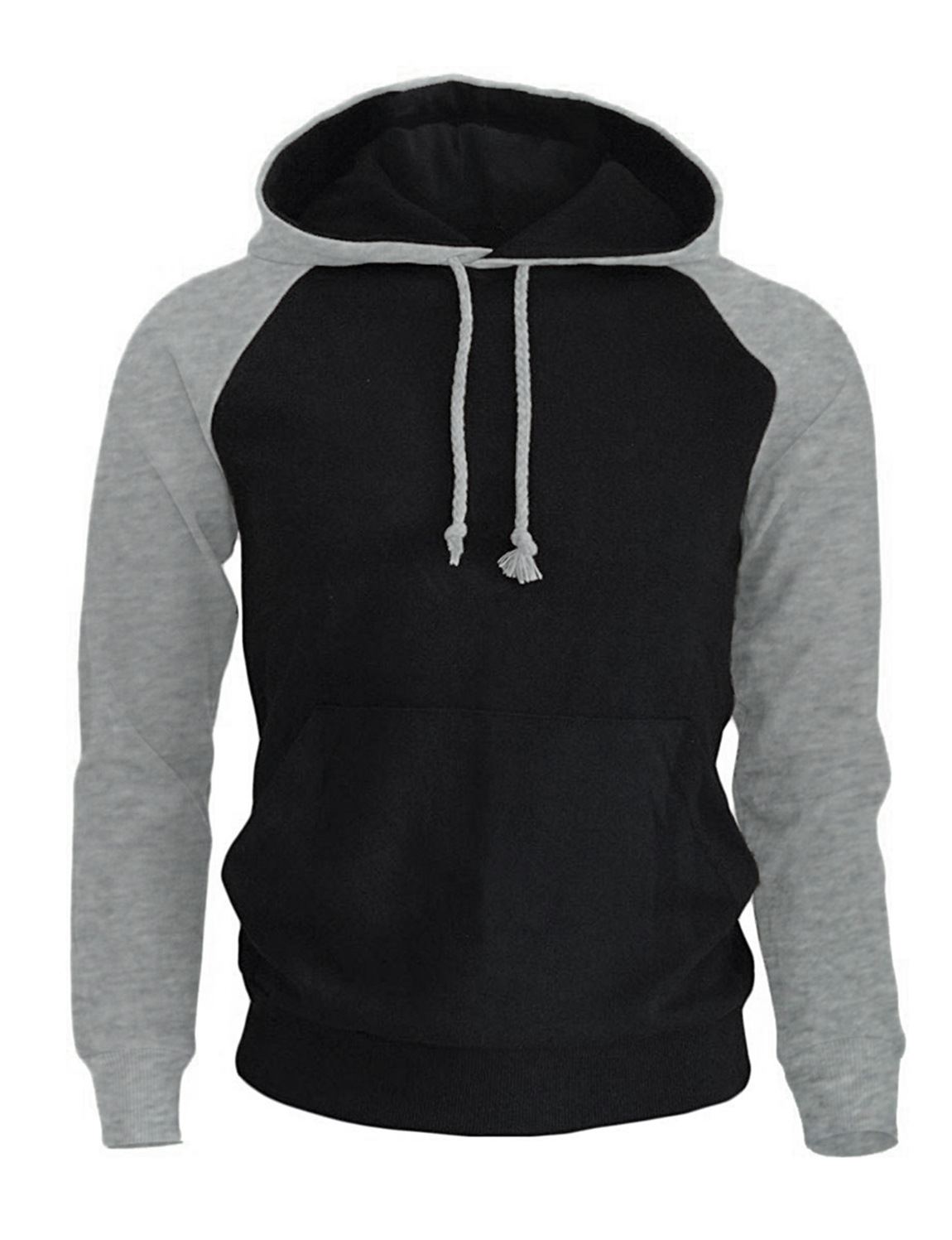 Gray black hoodie