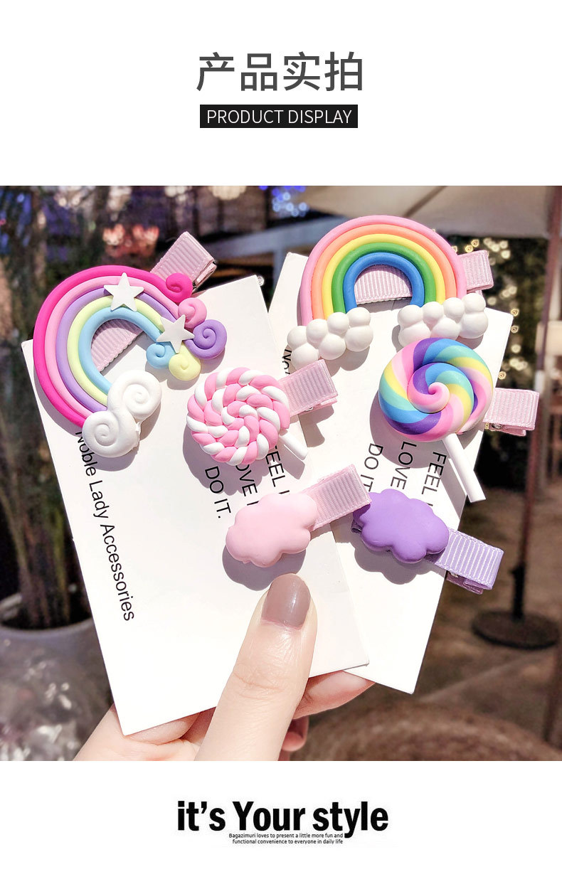 Cute Rainbow Hairpin display picture 7