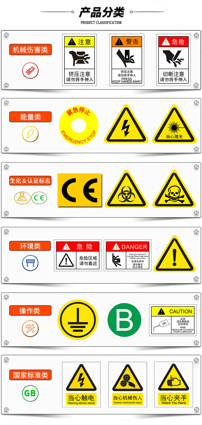 必须戴安全帽警示标志贴安全标示机械设备警告标识不干胶指令标签-阿里巴巴