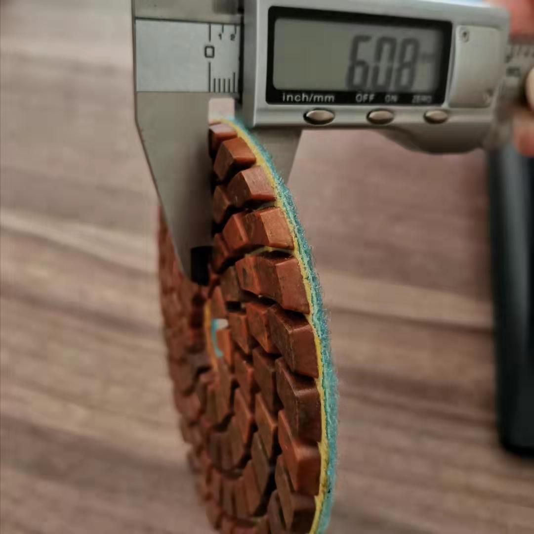 厂家加厚4寸/100mm金属水磨片大理石花岗岩人造石地坪剪口片