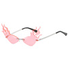 Fashion Triangle Cat Eye Flame Morrology Meic Women's Tide Super Cool Big Big Mirror Street Paper -shaped Glasses S9052