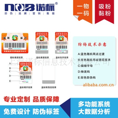 identification Transparent stickers Two-dimensional code Add Article Security Custom Processing