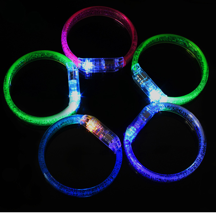 Buntes Leuchtendes Armband Led Leuchtendes Armband Breitband-armband Leuchtendes Spielzeug display picture 1