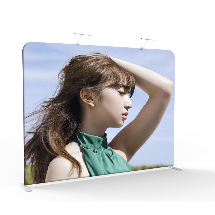 快幕秀展架定制签到处背景板展会拉网签名墙快展架双面广告架