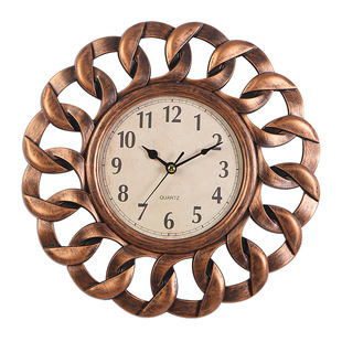 Wall clock bedroom clock round clock 10 inch living room retro silent quartz clock fashion creative wall watch wholesale