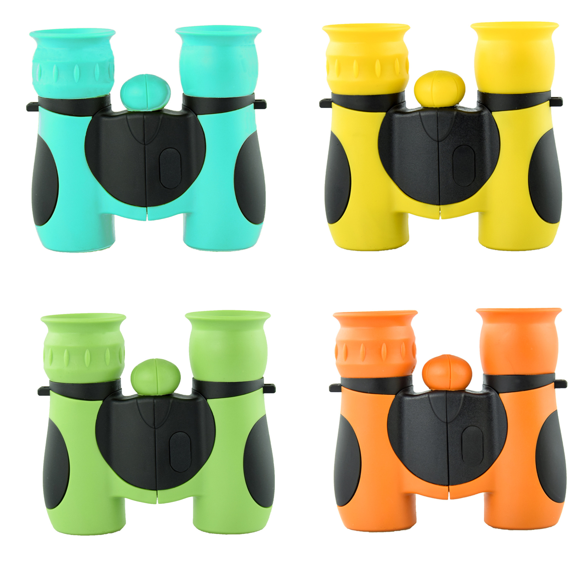 廠家直銷8×21兒童雙筒望遠鏡夜視直筒彩色望眼鏡戶外玩具可定制