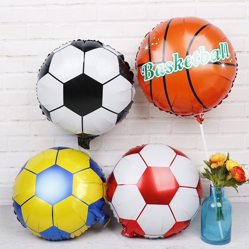 Children's Day Birthday Baseball Rugby Aluminum Film Party Balloons display picture 4