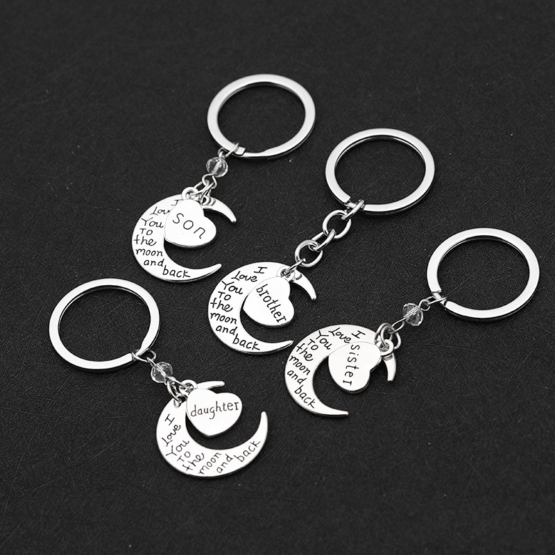 Simple Style Heart Alloy Unisex Keychain display picture 8