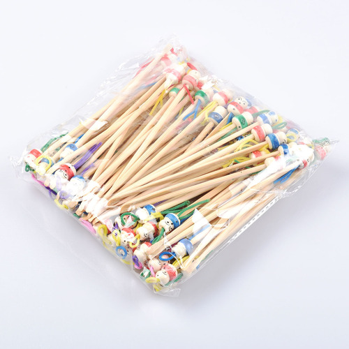 Cute Mini Bamboo Ear Pick Ear Pick Cartoon Wooden Chinese Doll Ear Pick Wholesale 1g
