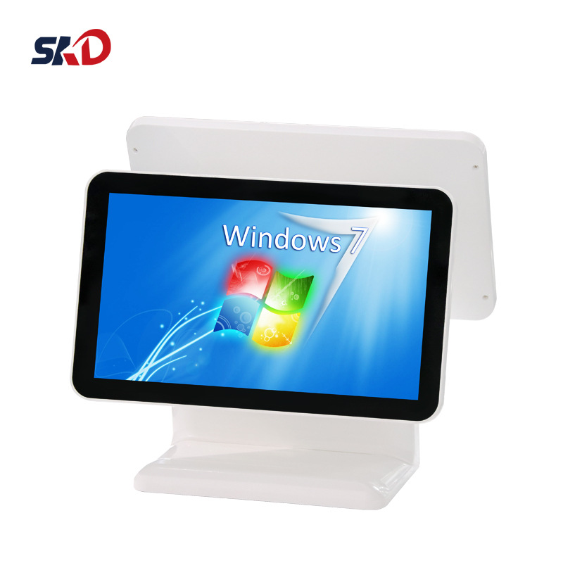 15.6寸双屏点餐机餐饮触摸收银机无线餐厅超市便利店收款机一体机