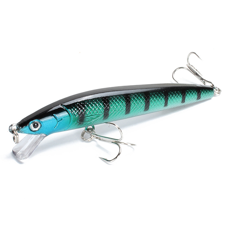 5 Colors Shallow Diving Minnow Lures Sinking Hard Plastic Baits Fresh Water Bass Swimbait Tackle Gear