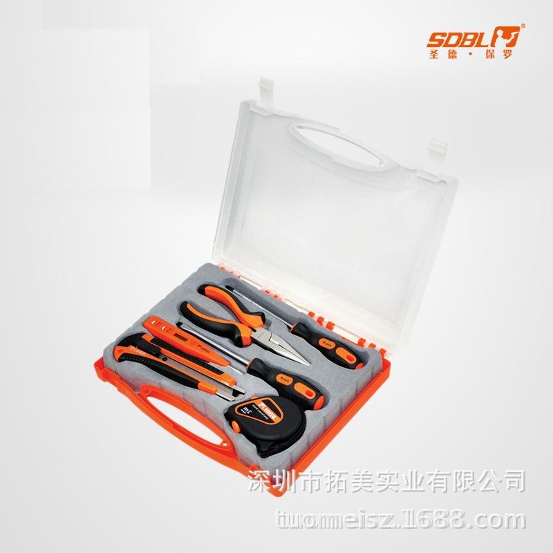 圣德保罗家用 五金工具 组合礼品套装 车载维修工具箱SD-006-B