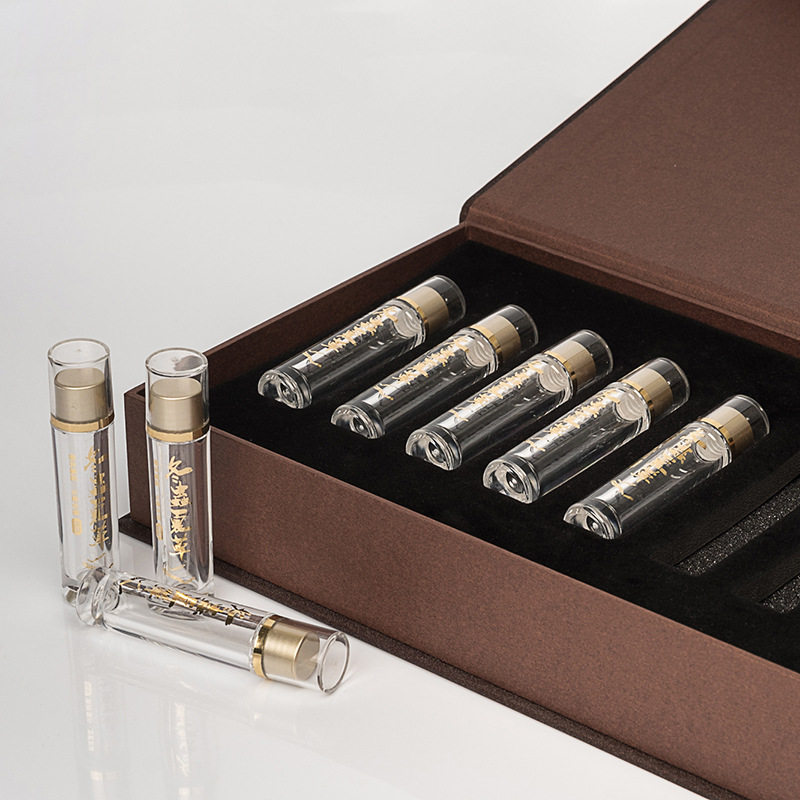 厂家直销冬虫夏草高档闪光礼品盒子虫草瓶子盒保健品通用包装纸盒