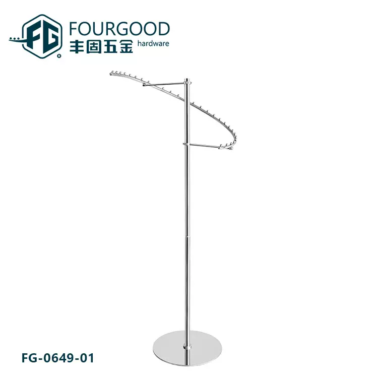 广东佛山丰固出口英国伦敦服装展示架 服装挂衣架 服装陈列展示架