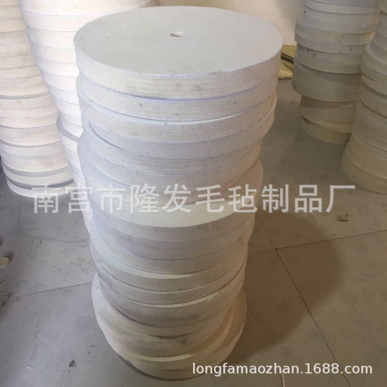 供应玻璃磨边机抛光轮羊毛轮 镜面羊毛毡抛光轮 光亮精抛毛毡轮