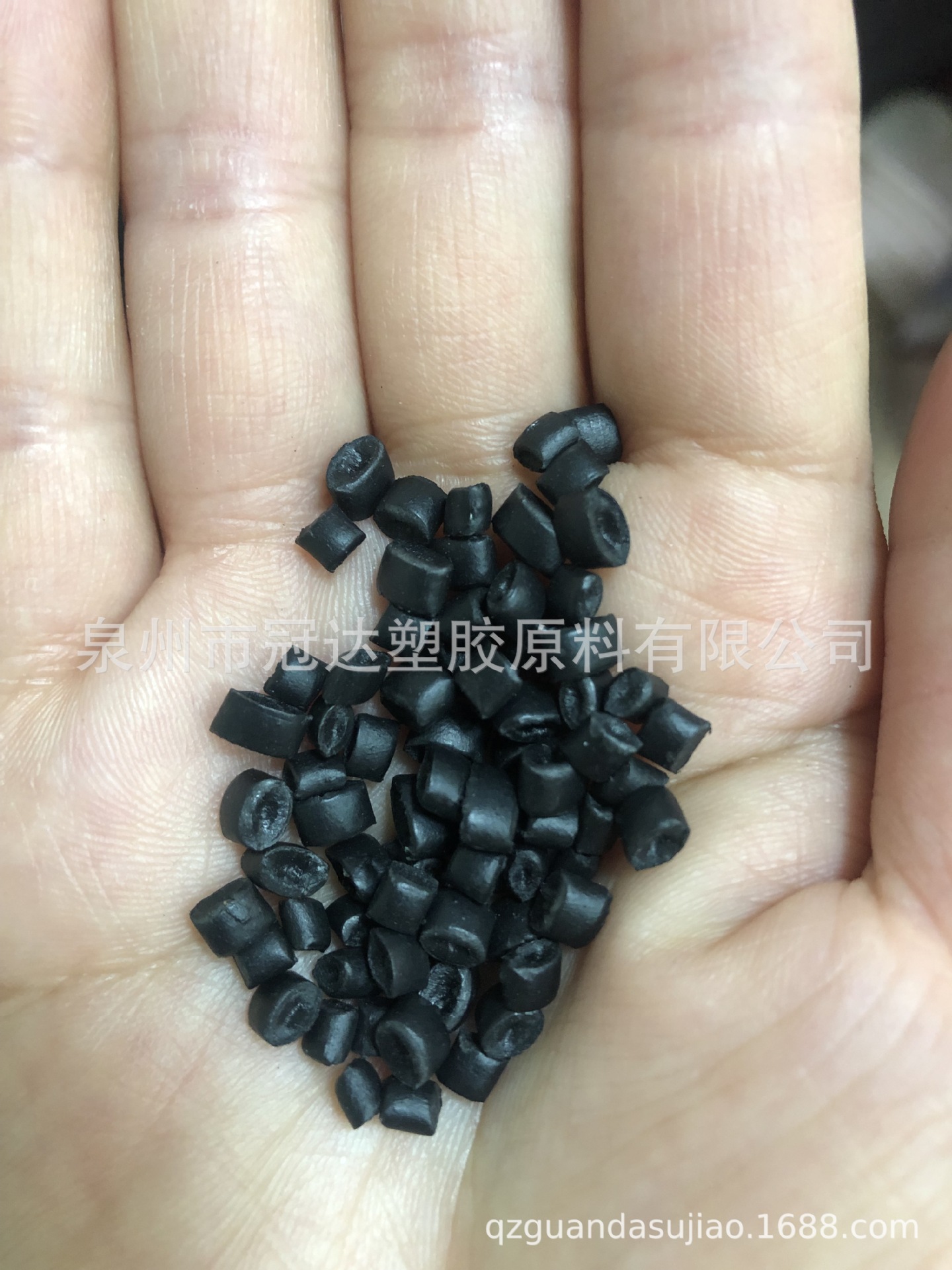 福建泉州厂家自产黑色PP造粒水洗料花料工件破碎料PP注塑造粒