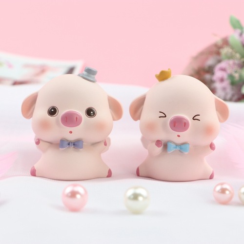 nis style creative cute pet pig baking cake decorations birthday gifts car interior decoration ornaments