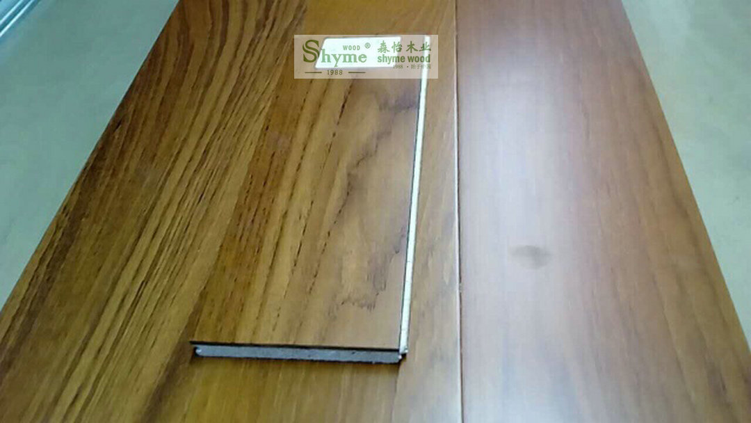 缅甸柚木防火阻燃木 双层复合地 地热防水防白蚁别墅酒店耐磨|ms