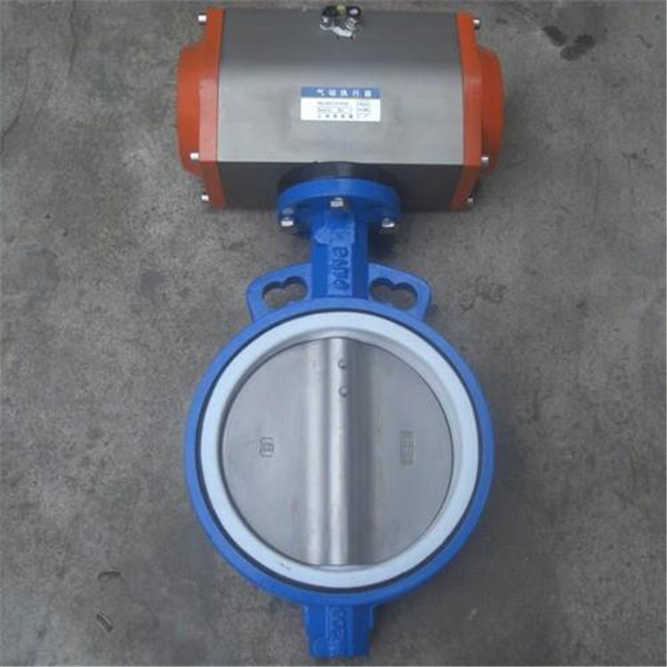 厂家直供 质保一年D671F46-16气动四氟蝶阀 衬氟蝶阀 化工蝶阀