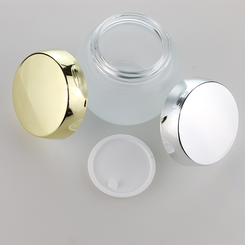 厂家直销 蒙砂玻璃膏霜瓶120g耐热 614蒙砂面膜分装瓶 化妆品包装