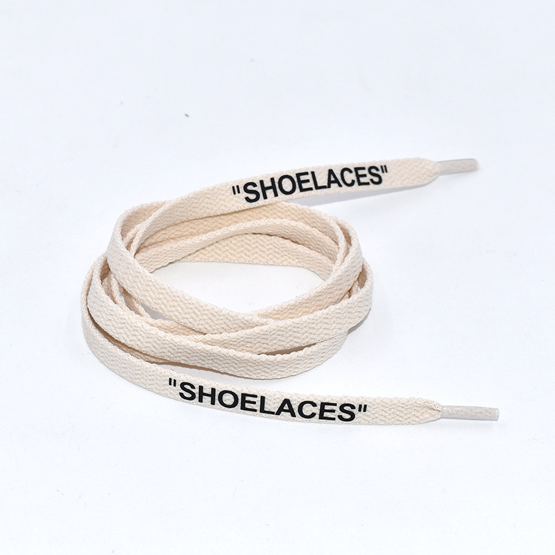 shoelaces鞋带 ow英文扁平纯色织带 帆布鞋运动鞋彩色THE 50鞋带-阿里巴巴