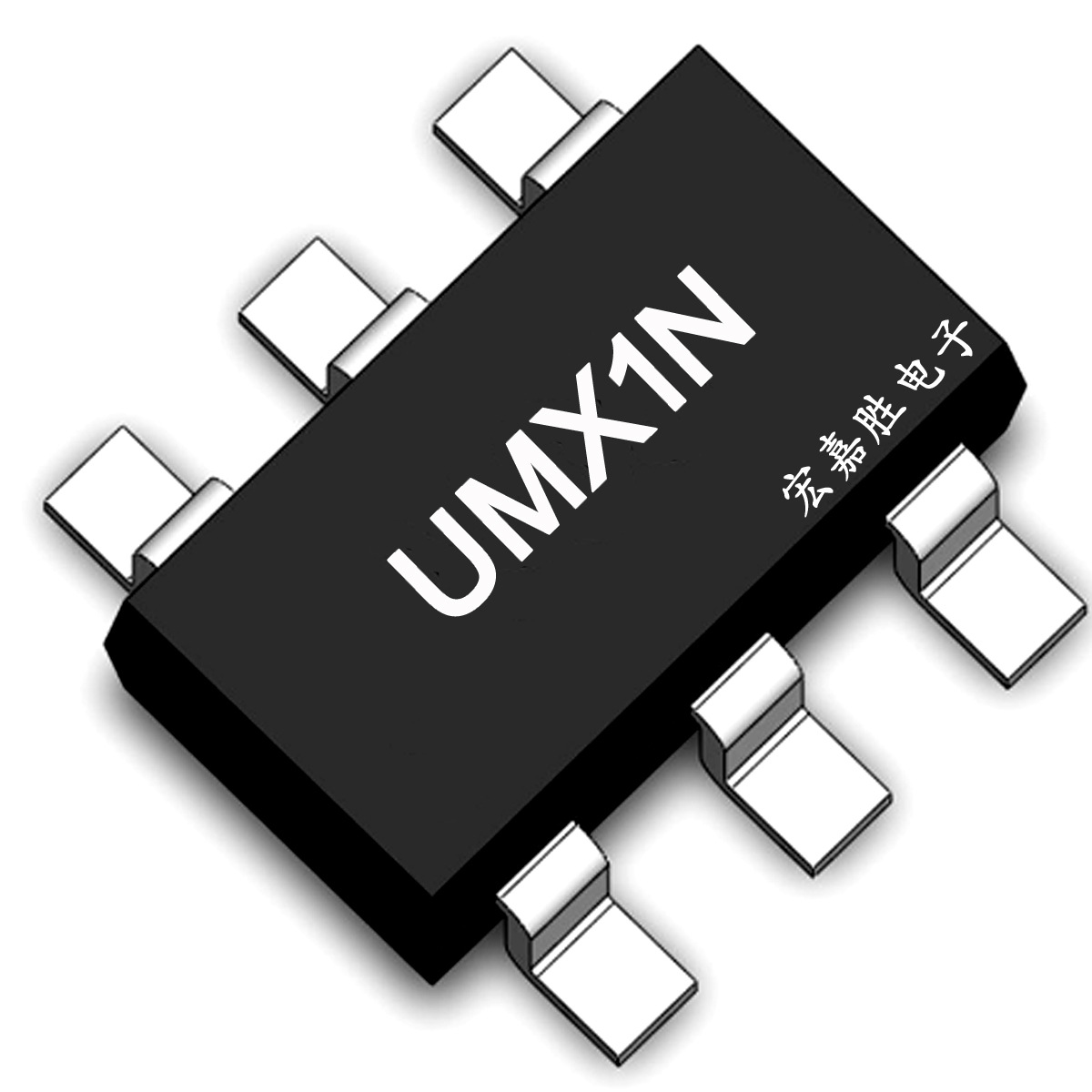 国产UMX1N SOT-363 丝印X1贴片三极管 复合晶体管  芯片