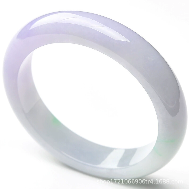 Фиолетовый изумрудно-жёлто-зелёный женский браслет из яшмы