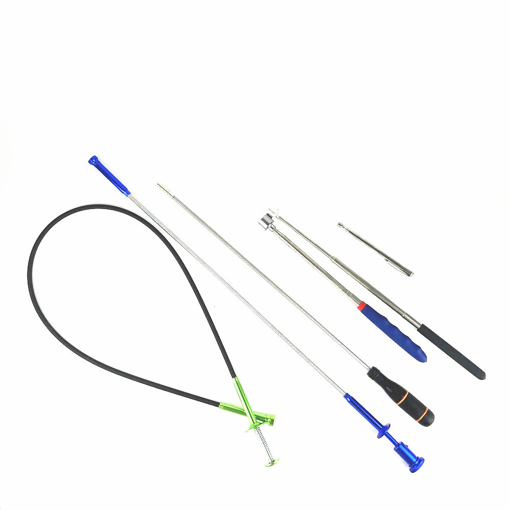 不锈钢可伸缩磁性捡拾器 强磁性笔挂弹簧捡拾器 家用汽修 2lb8lb