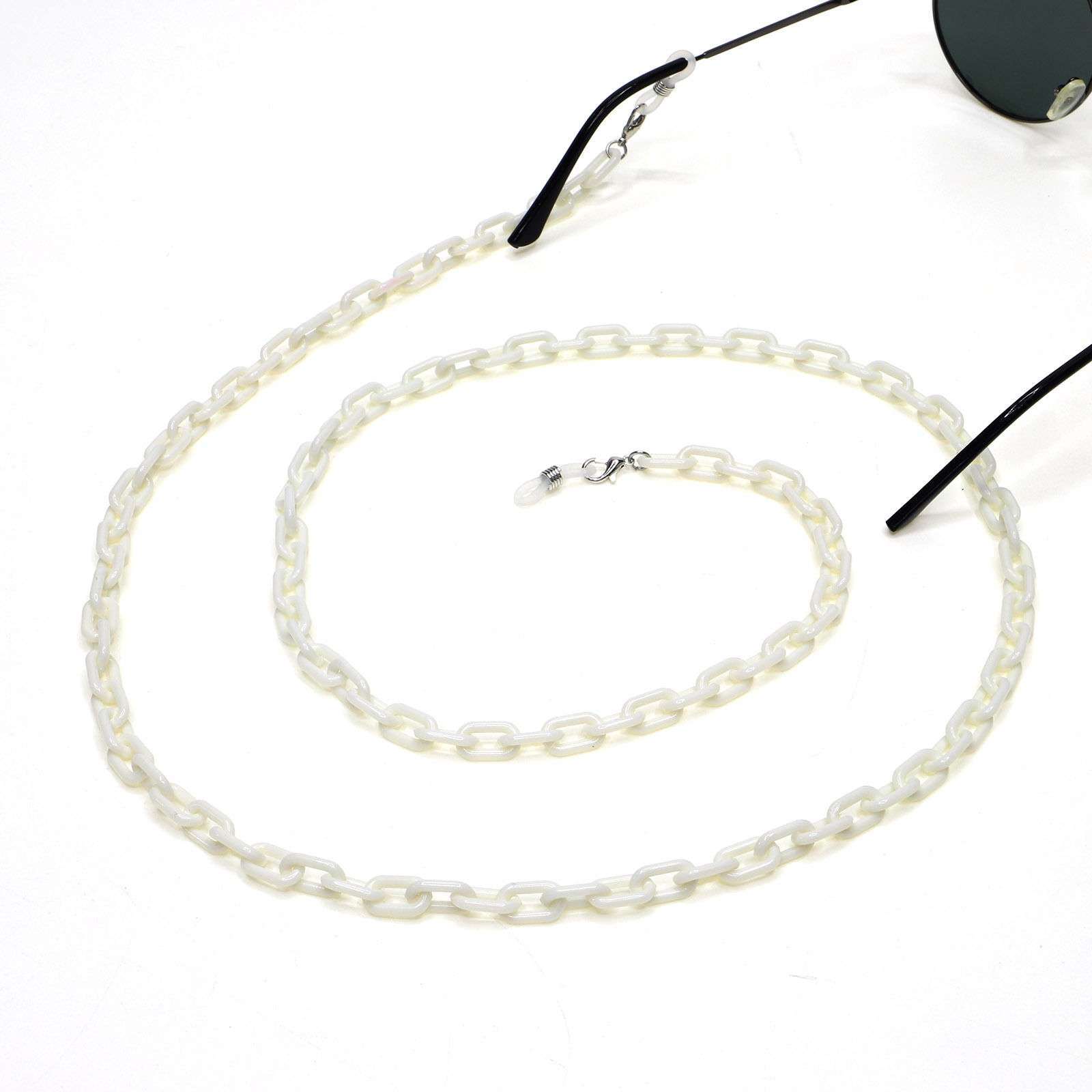 Acrylic Glasses Chain 9 Colors Candy Color Monochromatic Multicolor Concave Shape Creative Glasses Rope display picture 14