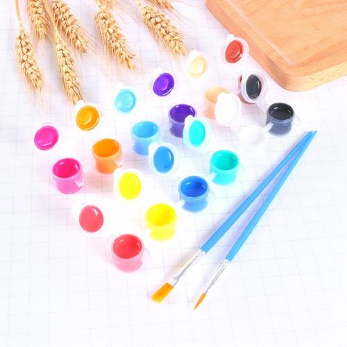 Wholesale 6 colors children's painting acrylic paint 3ml watercolor acrylic paint DIY blank kite paint