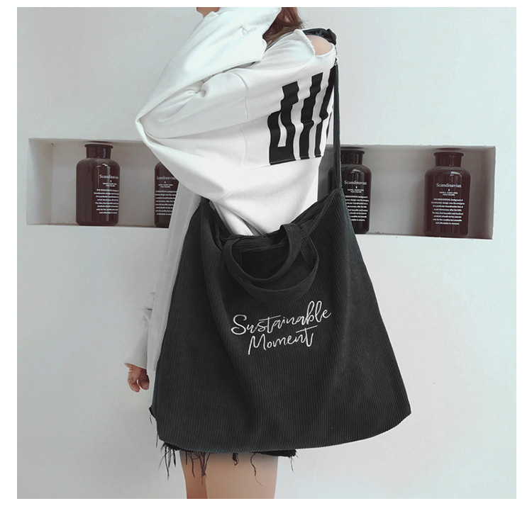 Corduroy Canvas Tote Bag - Image 9