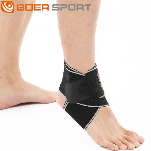 Bandage wrapped sports ankle support, basketball football running ankle support, anti-sprain silicone anti-slip ankle support for men and women