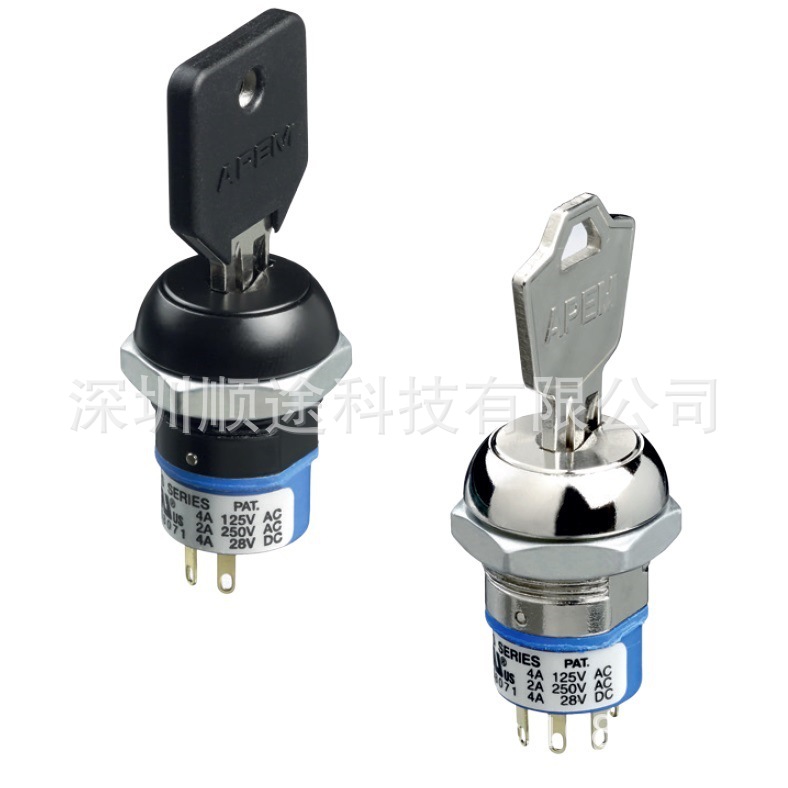 法国Apem进口钥匙锁开关型号LK68NB126N3现货