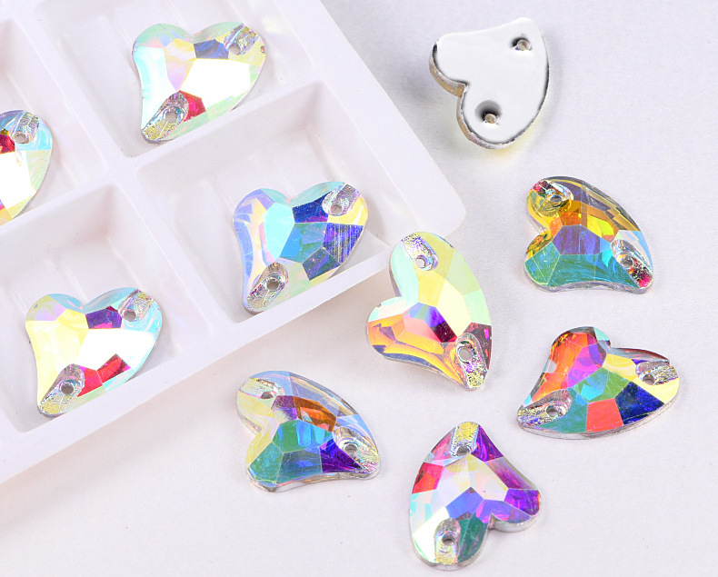 树脂银底手缝钻斜心白AB (3)