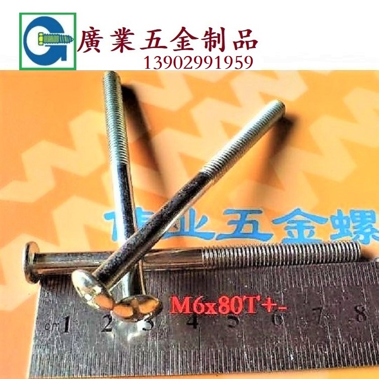 廣東深圳廠家生產鍍彩鋅M6x110長螺桿螺絲6x90螺桿螺絲多款可定制