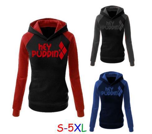AliExpress wish Suicide Team Harley Quinn Jogger Sweater Women Sport Sweater Casual Wear