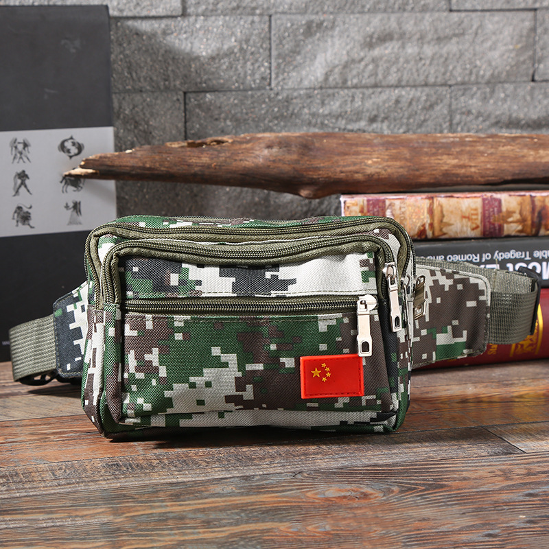2019 New Outdoor Sports Camouflage Belt Men's And Women's Multi-Functional Large Capacity Wear-Resistant Wallet Nylon Cloth Cash Register Bag undefined