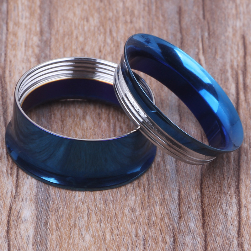 Blue Inner Spiral Ear Expander 316L Surgical Steel Ear Tunnels Plug Stretcher Wholesale Body Jewelry detail image 9