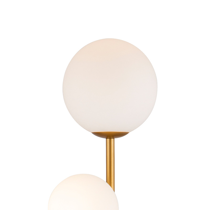 网红创意简约ins风落地卧室客厅灯金属三头圆球玻璃落地灯